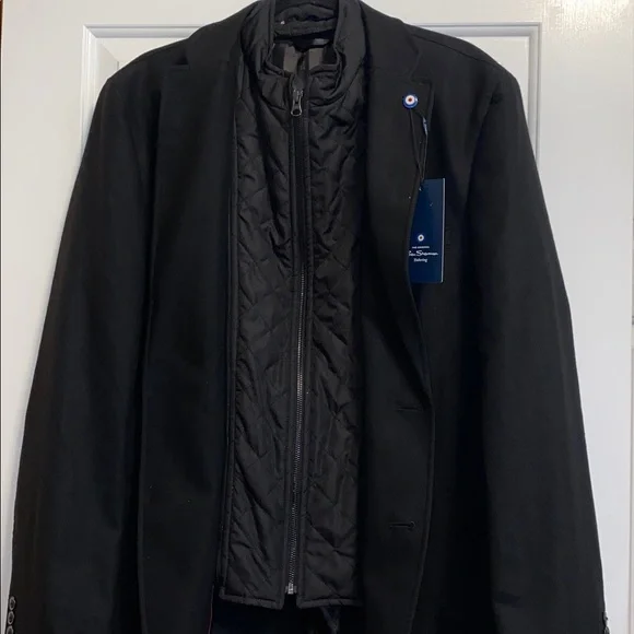 Ben Sherman Black Blazer w/ Removable Quilted Liner Jacket XL NWT - Picture 6 of 11